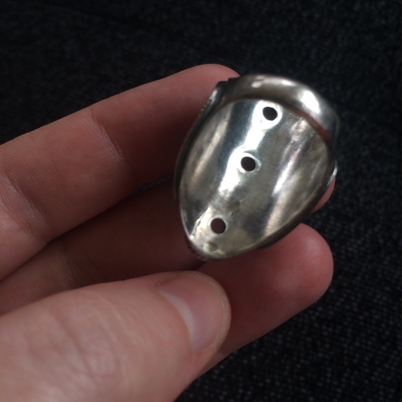 925 stamped statement silver ring - Picture 7 of 8